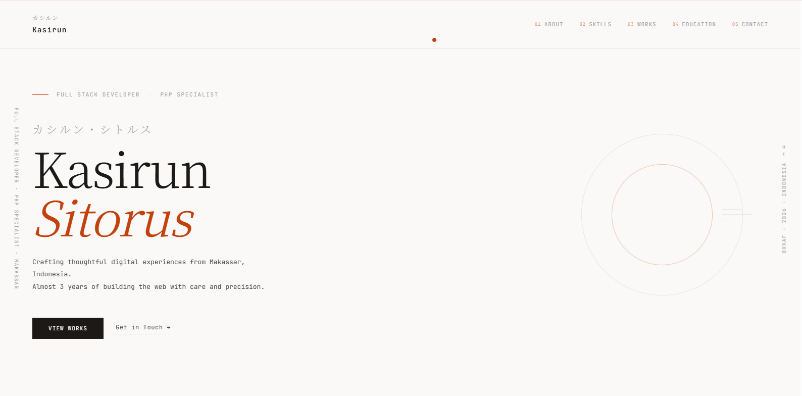 Template Portofolio Wabi Sabi